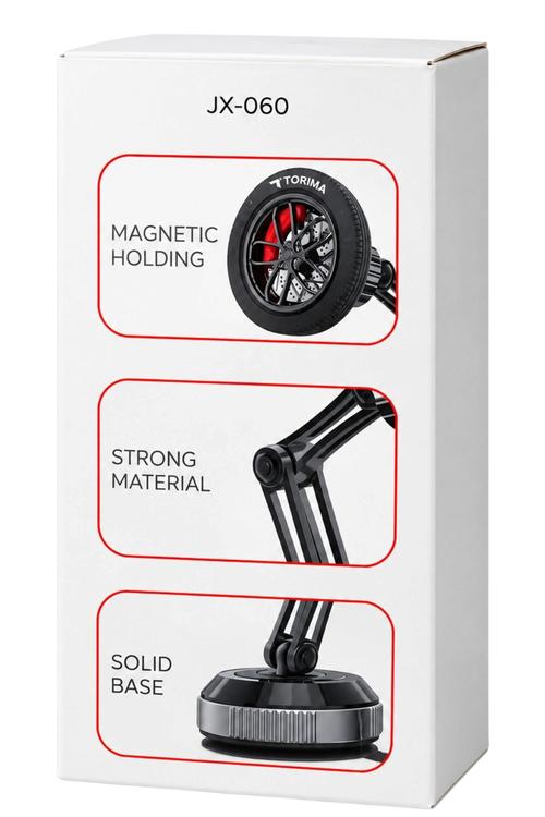 Torima Wheel-Design Magnetic Phone Holder with Strong Grip JX060